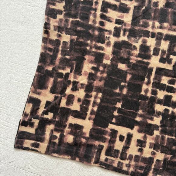 Worth Brown Tan Abstract Print Knit Tank Top, Size P - Picture 3 of 5